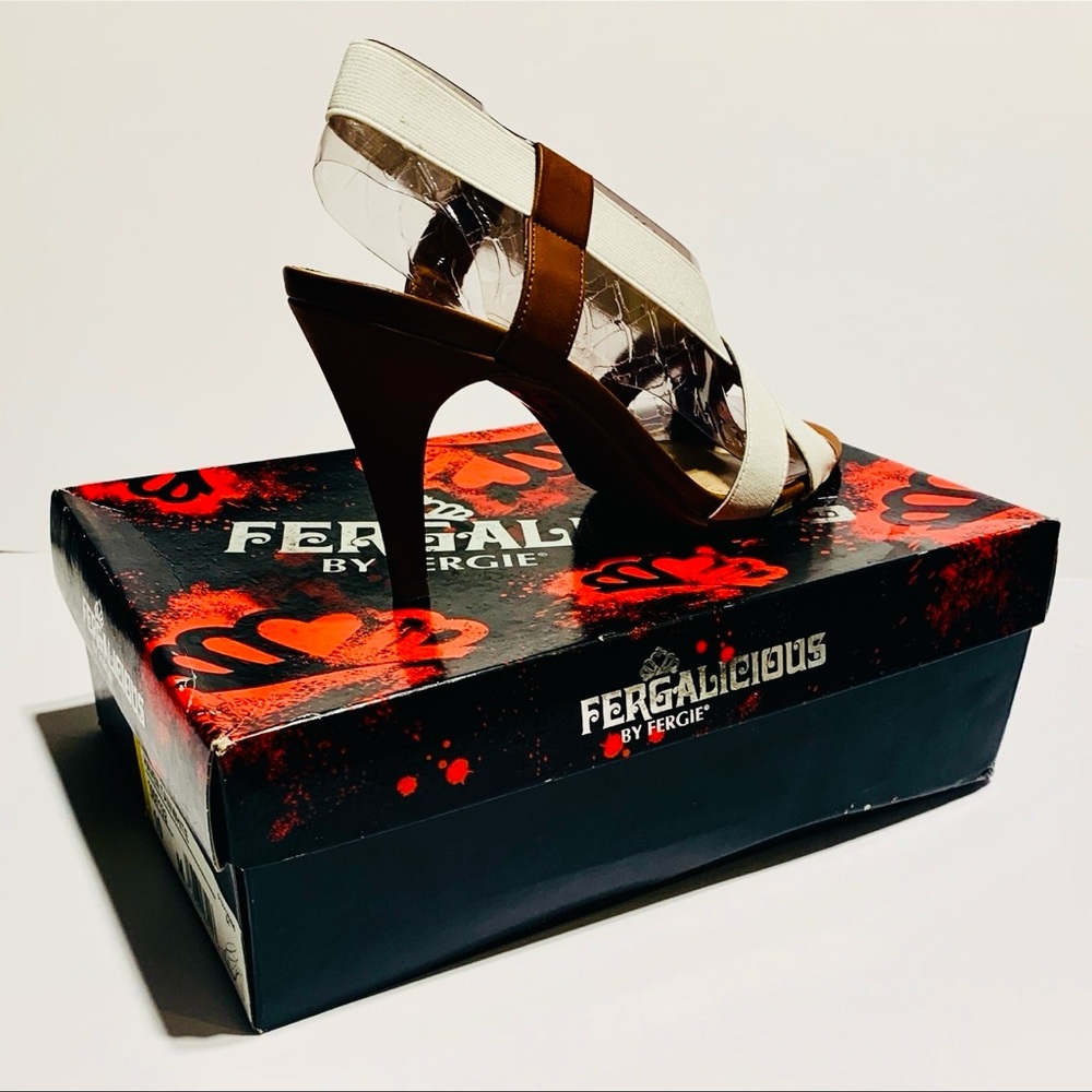 Fergalicious Haven Open Toe Slingback Heels _ 10